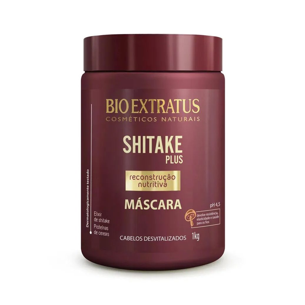Máscara Bio Extratus Shitake Plus Reconstrução Nutritiva 1kg