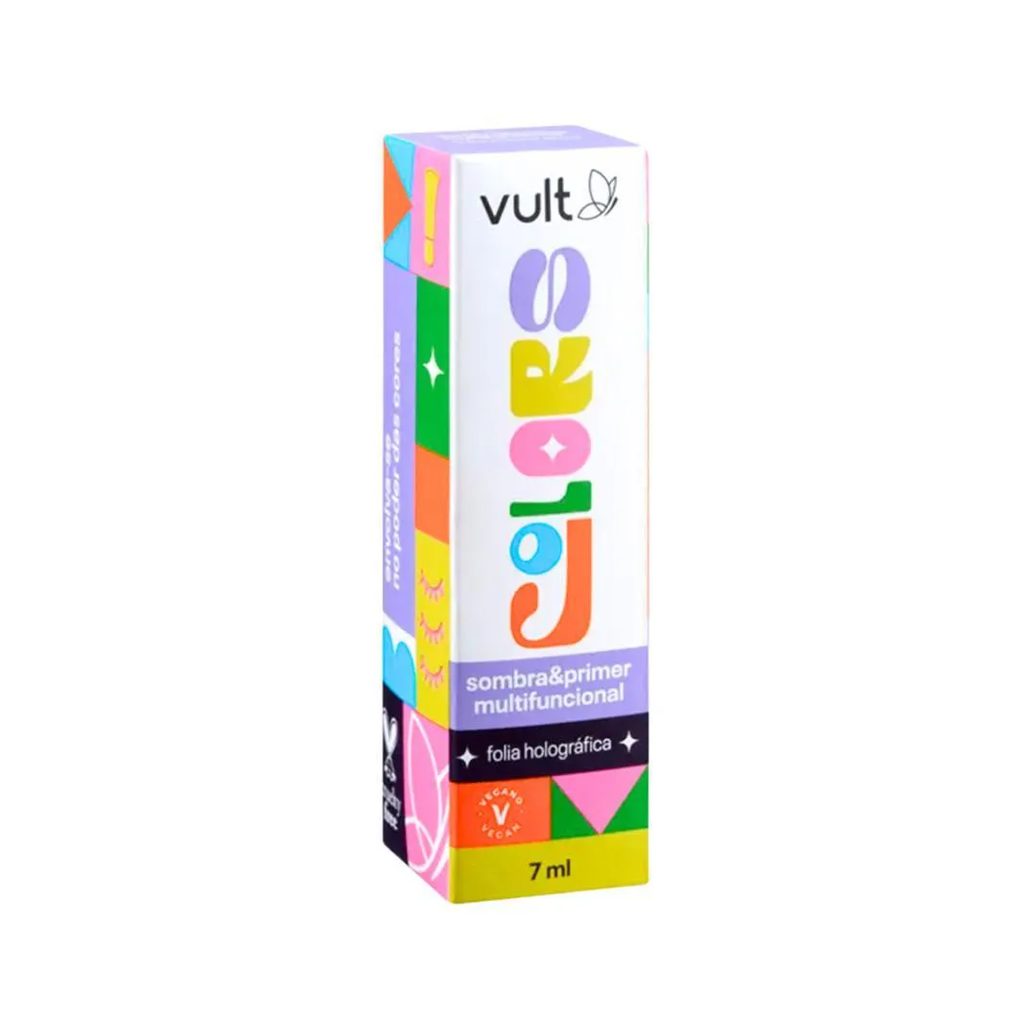 Sombra e Primer Multifuncional Vult Colors Folia Holográfica 7ml