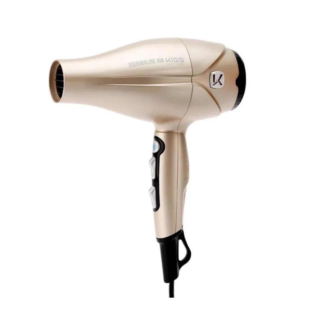 Secador Kiss New York Tourmaline Ion Dourado 2000w 127v Bdp06pbr