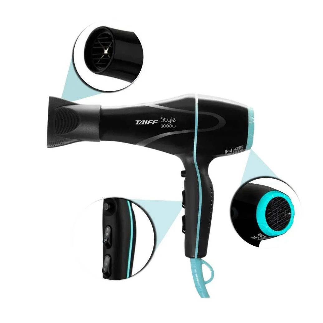 Secador Taiff Style Preto 2000w 127v