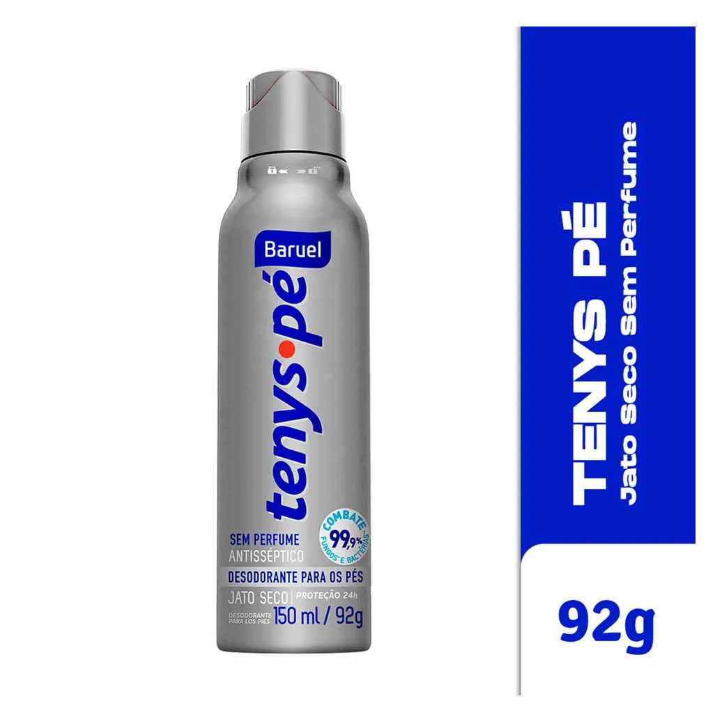 Talco Pes Tenys Pe Baruel Aerossol 150ml Seco Canf - Kit C / 2un