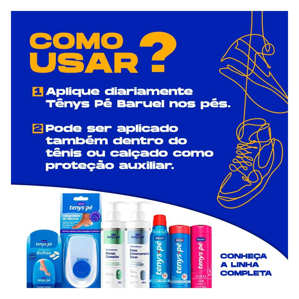 Talco para os Pés Tenys Pé Sport Edition