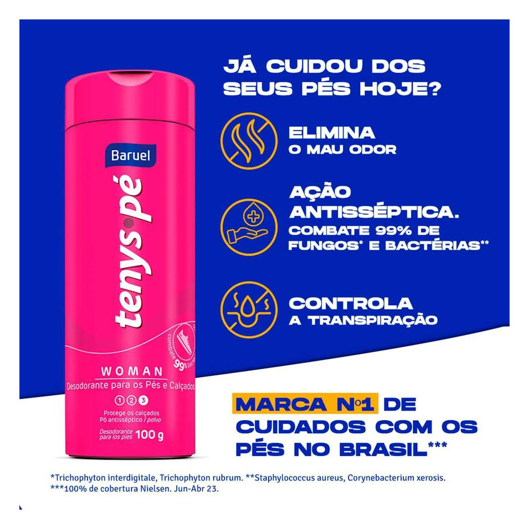 Talco para os Pés Tenys Pé Woman