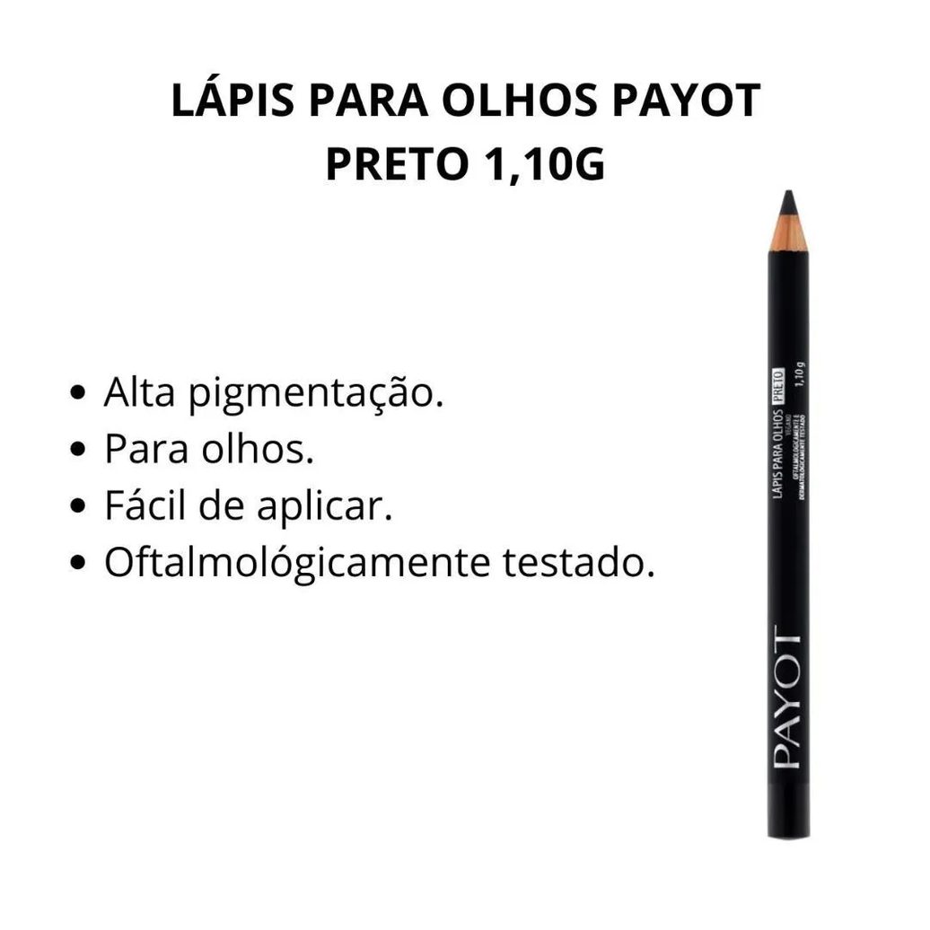 Lápis para Olhos Payot Preto 1,10g