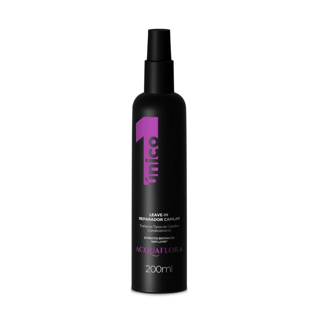 Leave-in 1 Único Acquaflora Reparador Capilar 200ml