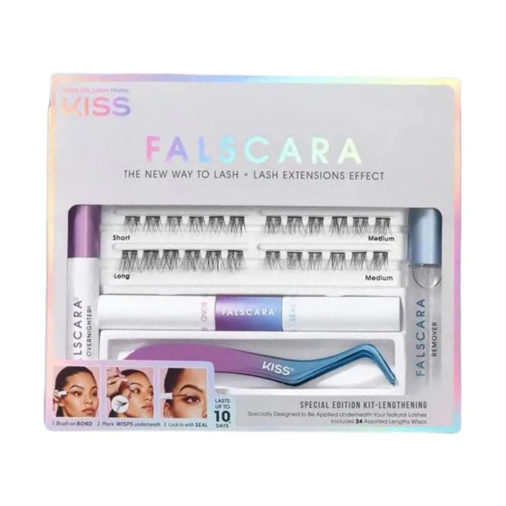 Kit Extensão de Cílios Kiss New York Falscara Kfck01tg