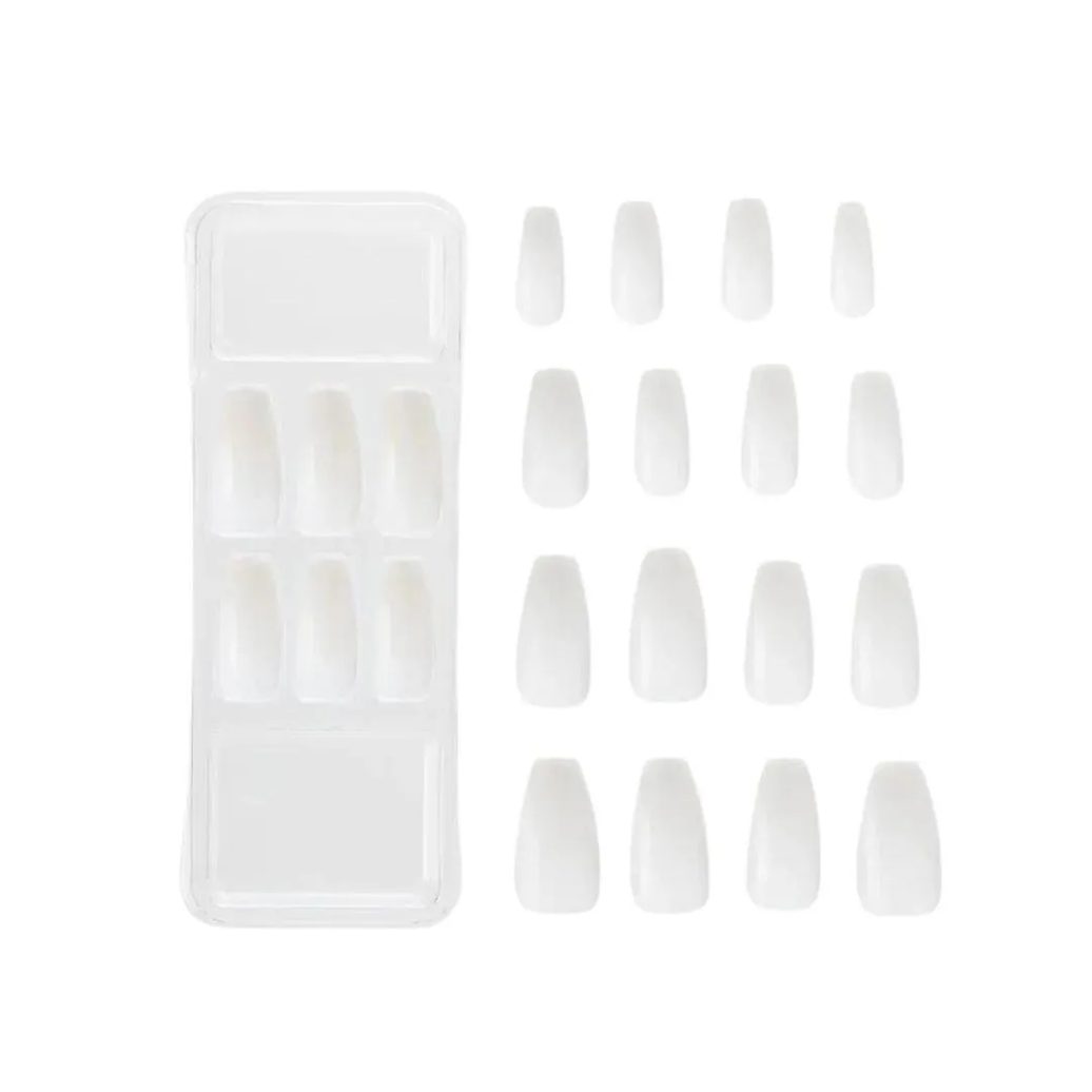Unhas Postiças Naturals Kiss New York Natural Bailarina Longo