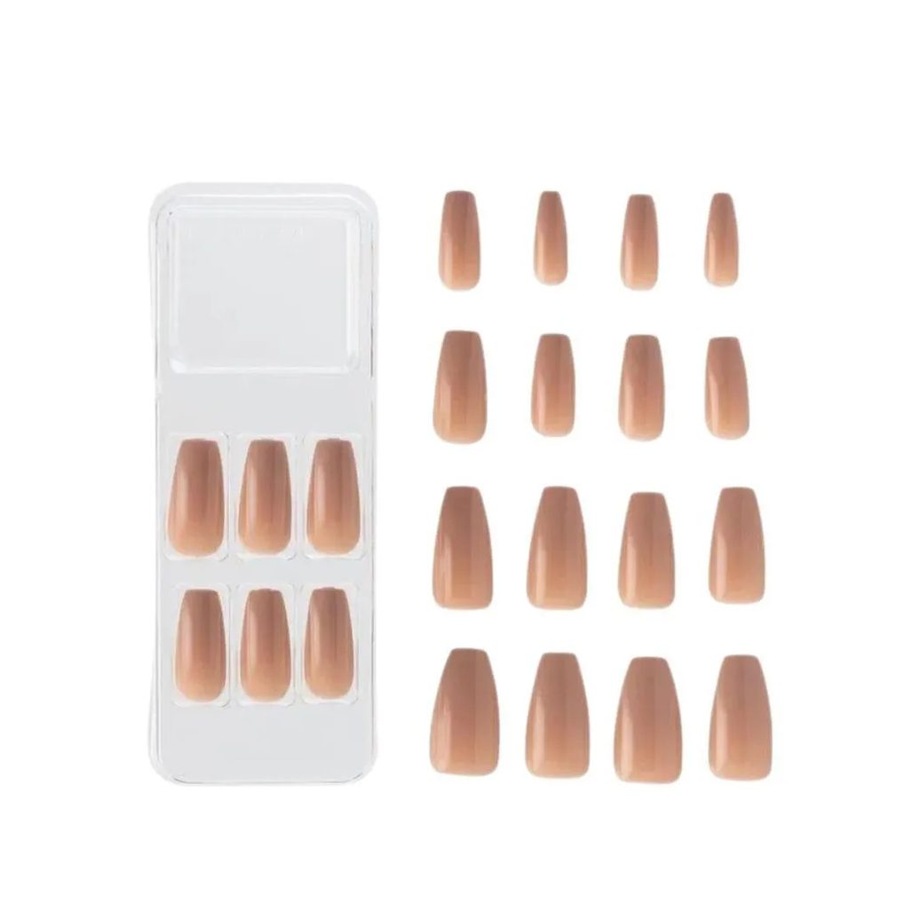Unhas Postiças Colors Kiss New York Nude Bailarina Longo