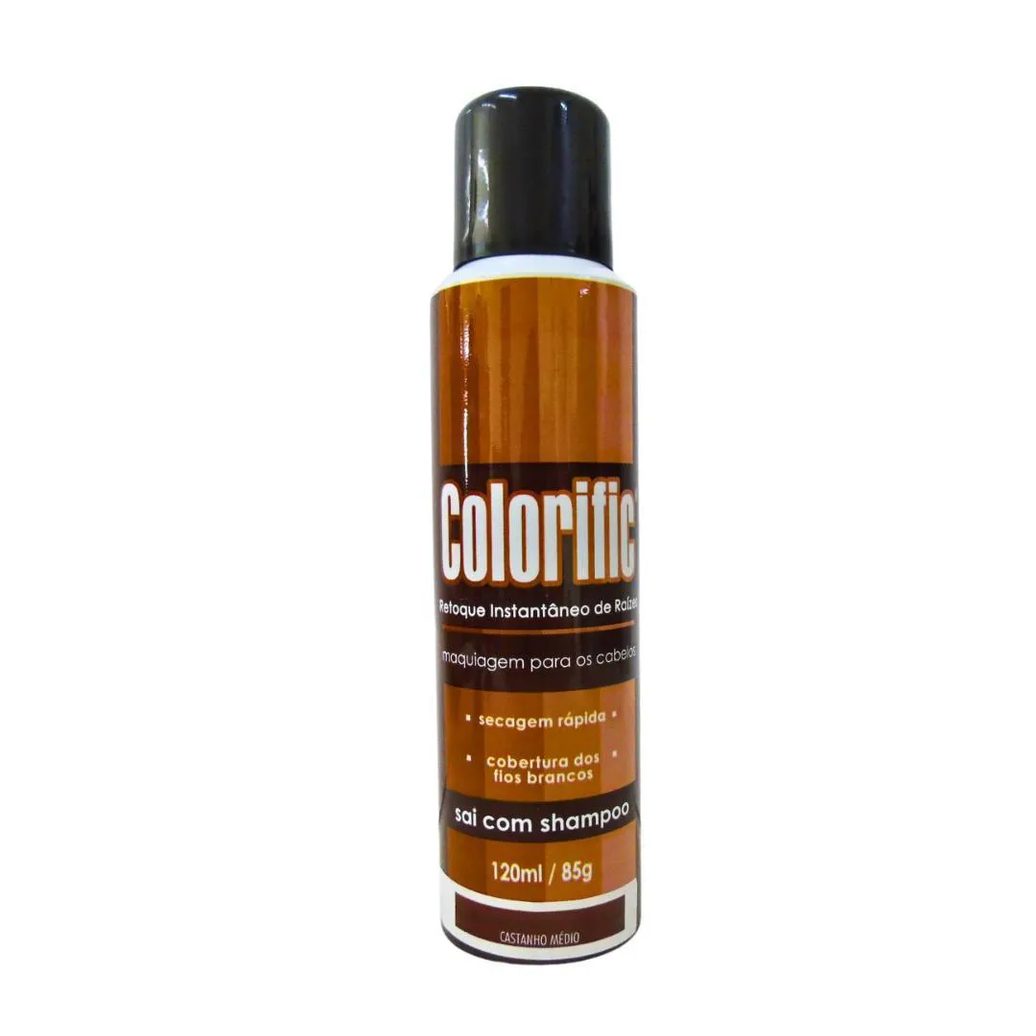 Maquiagem para Cabelo Colorific Castanho Médio 120ml