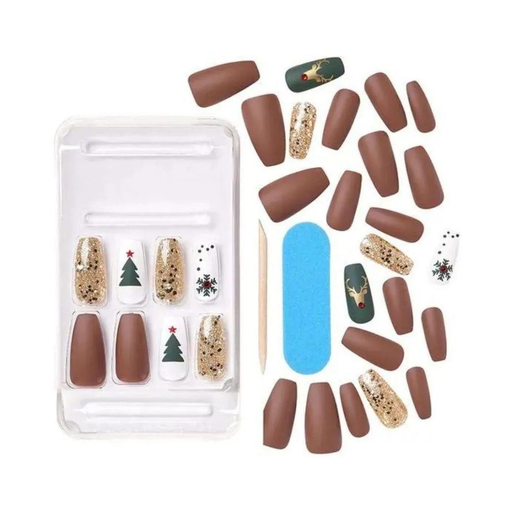 Unhas Postiças Kiss Sd North Pole Long C/28un Sd16x