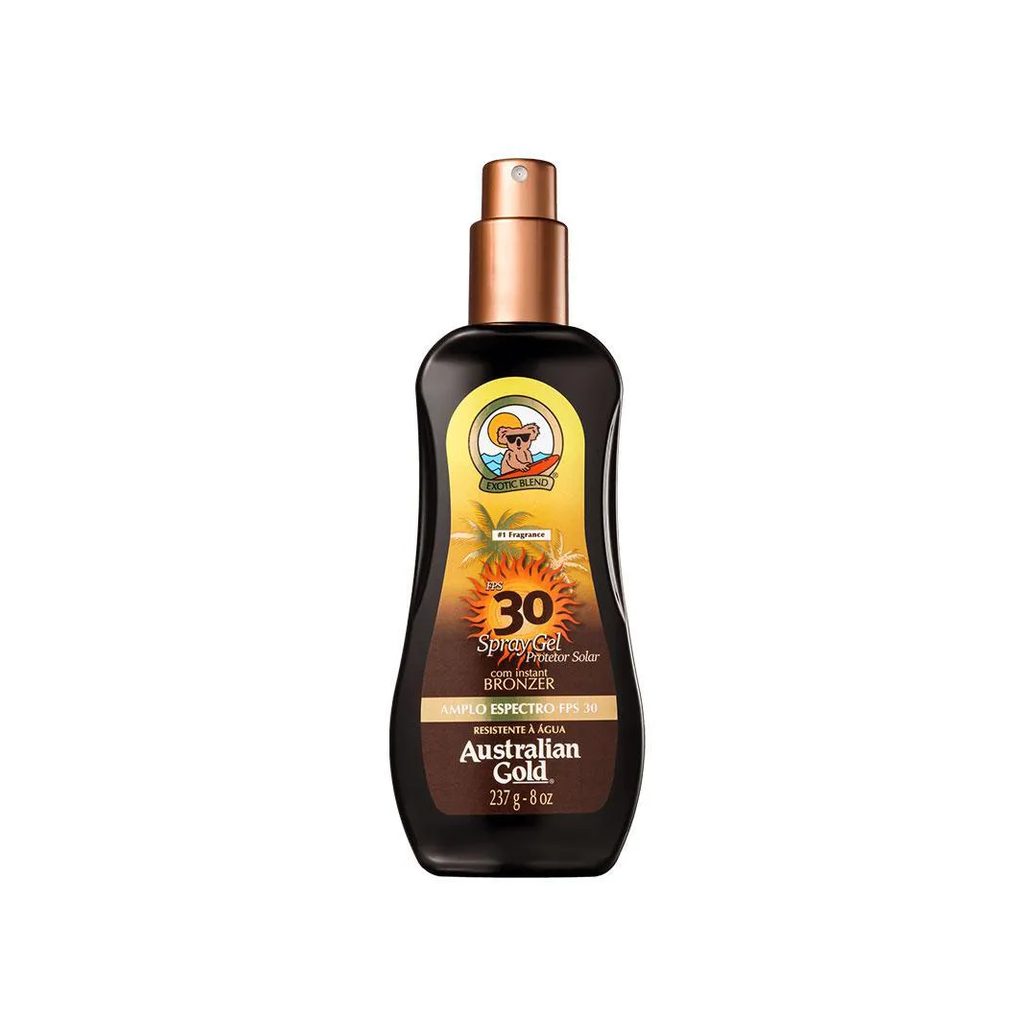 Kit Australian Gold Protetor Solar Corporal FPS 30 com 237ml + Bronzeador Dark Tanning Clear com 125ml