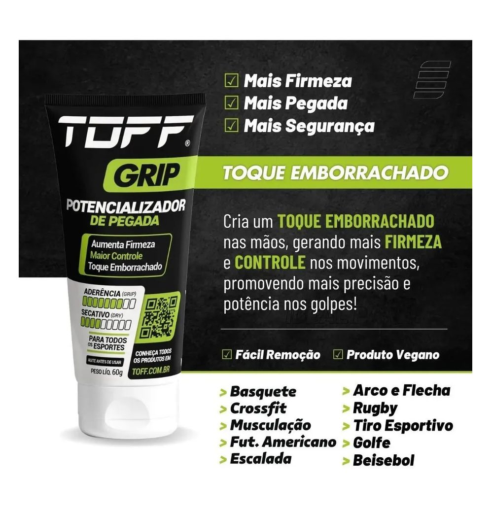 Toff Grip Gel - Potencializador De Pegada Para Mãos Esportes