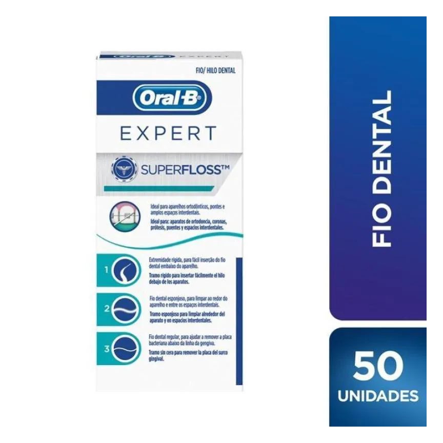 Fio Dental Oral-B Superfloss 50Un