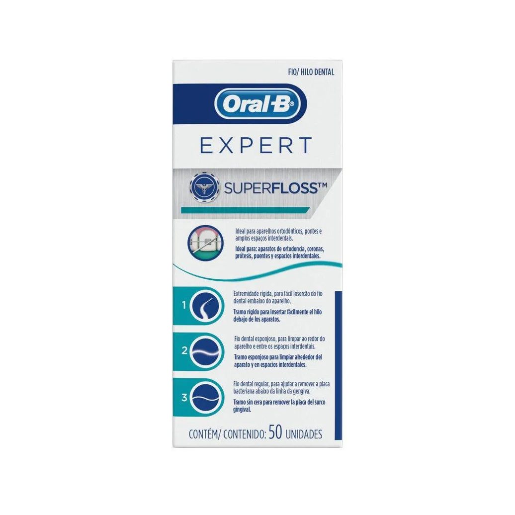 Fio Dental Oral-B Superfloss 50Un