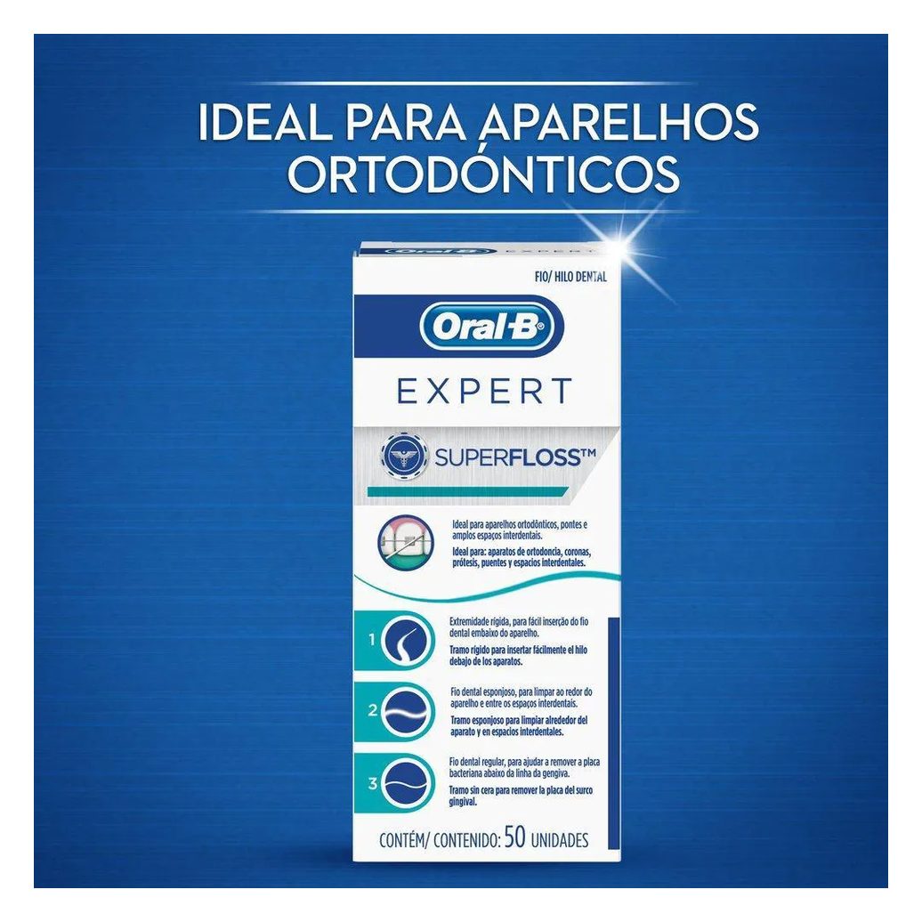 Fio Dental Oral-B Superfloss 50Un