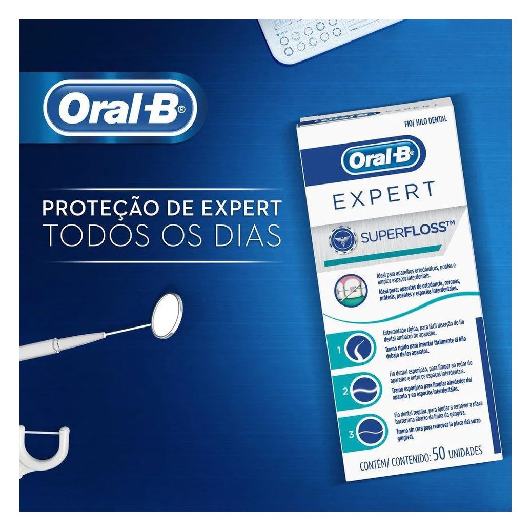 Fio Dental Oral-B Superfloss 50Un