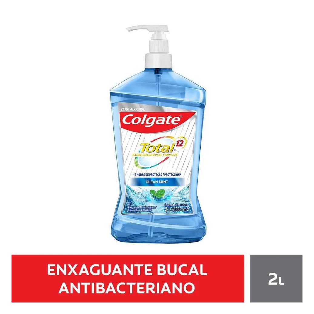 Enxaguante Bucal Colgate Total 12 Clean Mint 2L