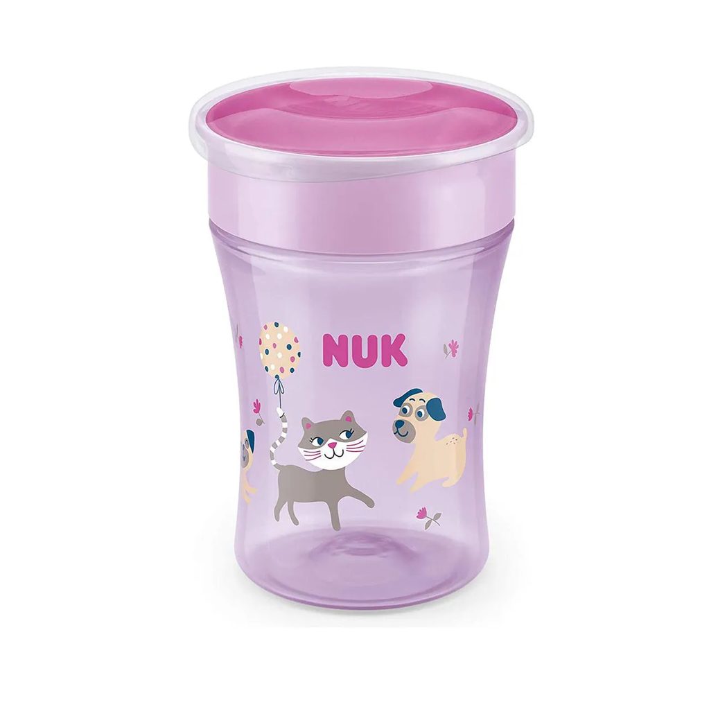 Copo De Treinamento 360° Evolution Magic Cup Rosa Gata Nuk