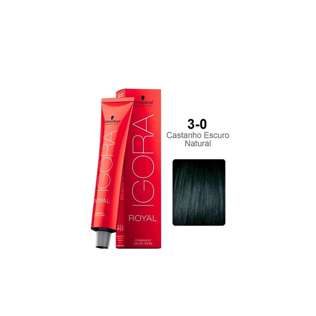 Tintura Schwarzkopf Igora Royal 3.0 Castanho Escuro