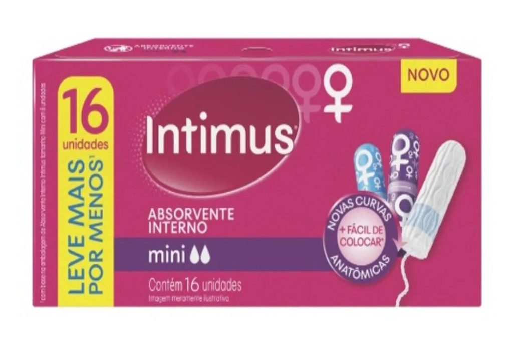Absorvente Interno Mini Intimus 16 Unidades