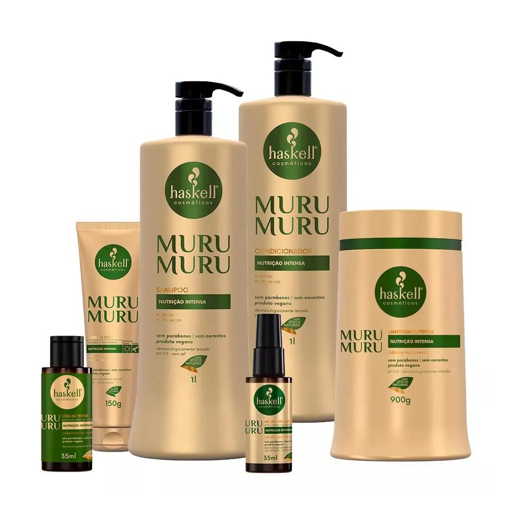 Kit Murumurú Haskell Completo com 6 Itens- 1l/ 900g