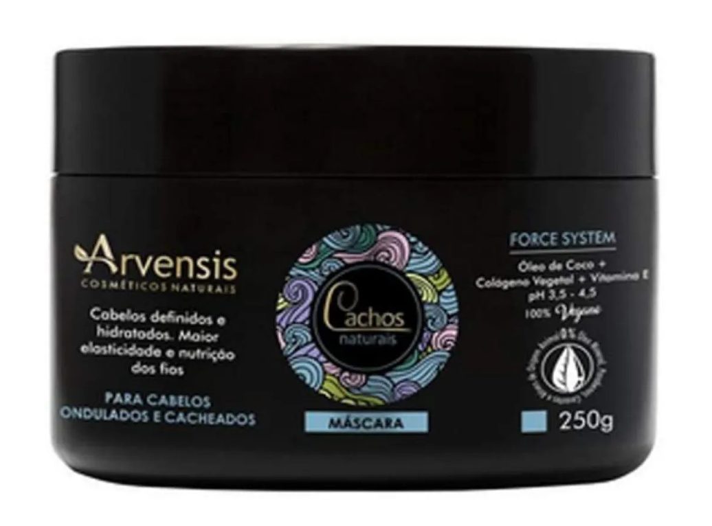 Máscara Cachos Naturais Cacheados e Ondulados 250G - Arvensis