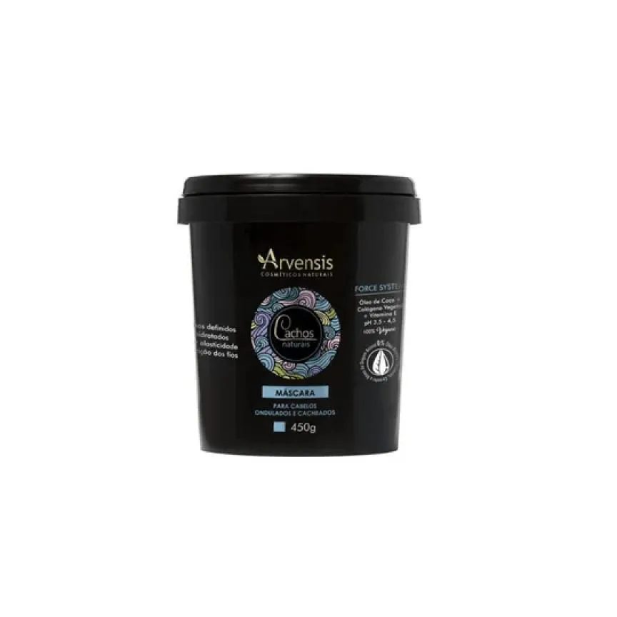 Máscara Cachos Ondulados e Cacheados 450G - Arvensis