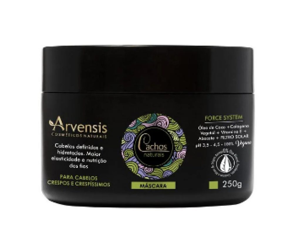 Máscara Cachos Naturais Crespos e Crespíssimos 250G - Arvensis