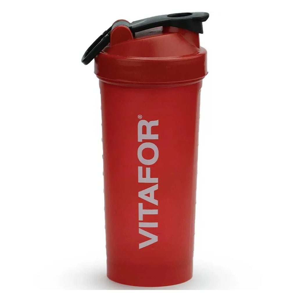 Coqueteleira Whey Vermelha Vem Viver Bem 600ml Vitafor