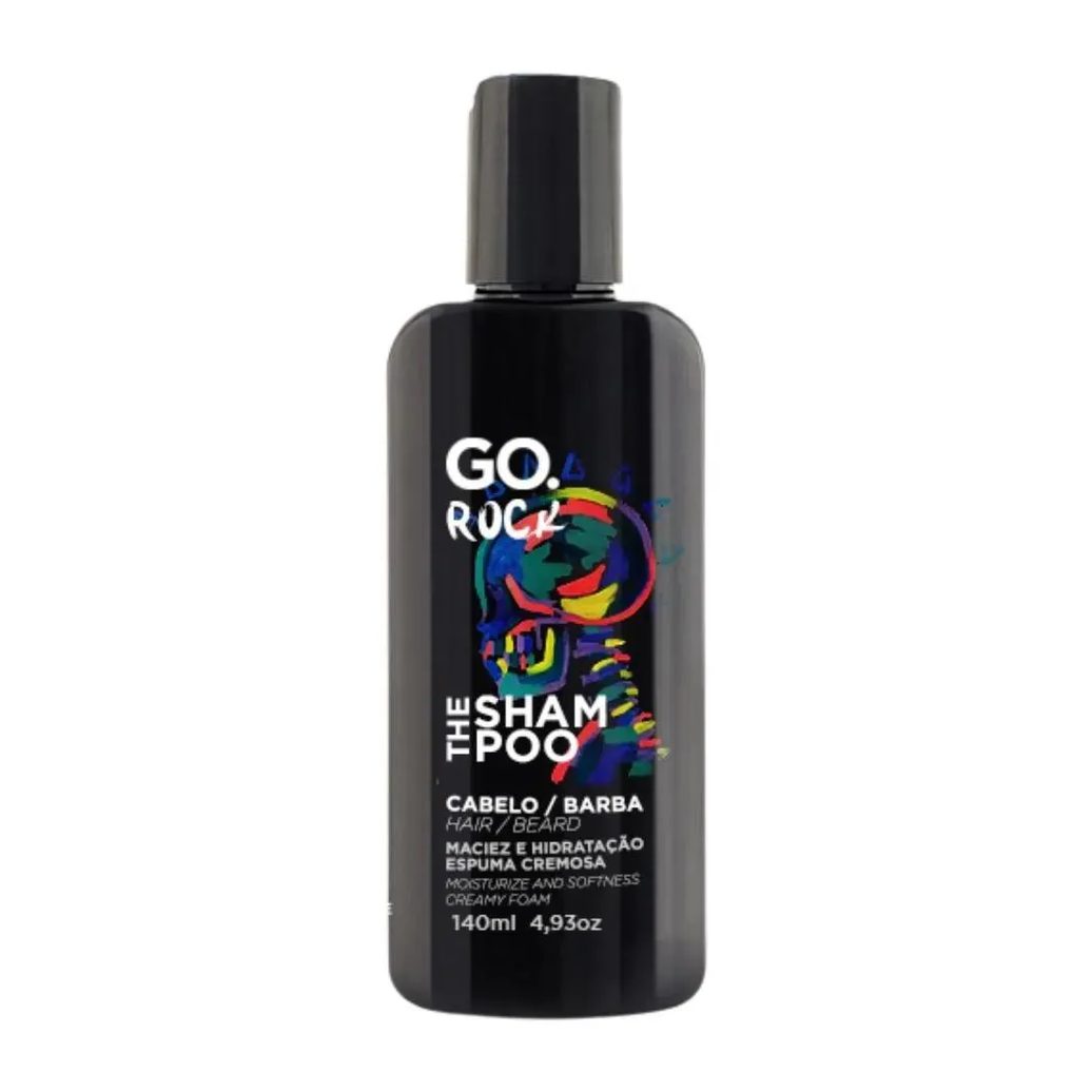 Go Man Rock The Shampoo Cabelo e Barba 140ml