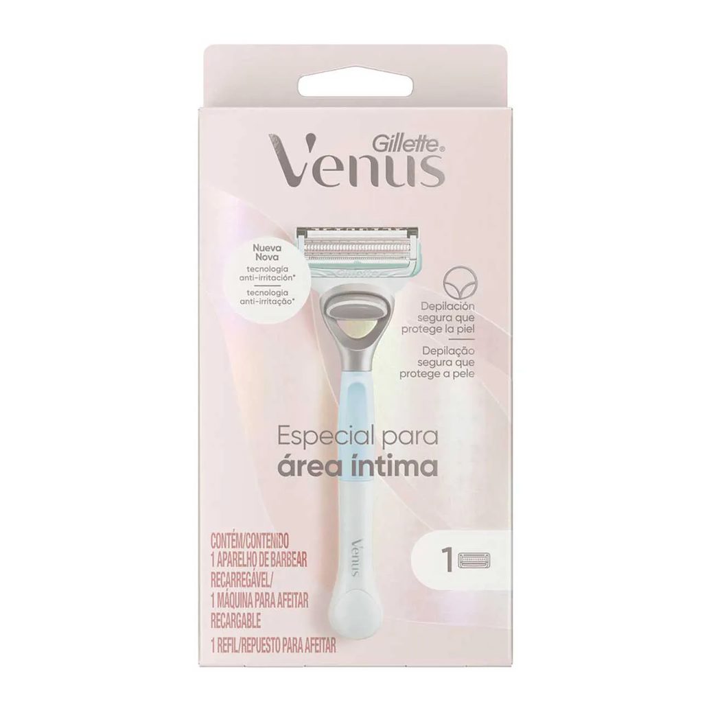 Aparelho de Depilar Recarregável Gillette Venus Especial para Área Íntima 1 Unidade