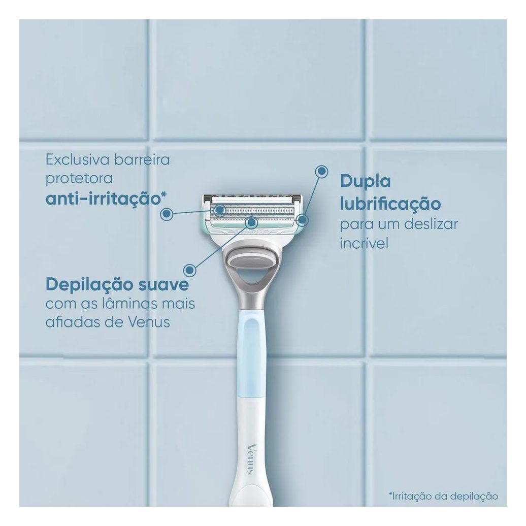 Aparelho de Depilar Recarregável Gillette Venus Especial para Área Íntima 1 Unidade