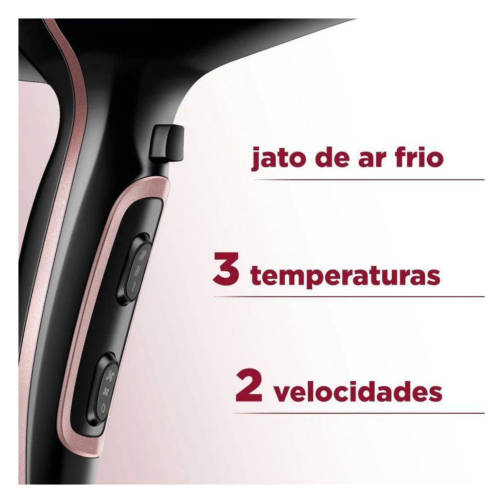 Secador de Cabelos Black Gold Scn-02 127v/60hz