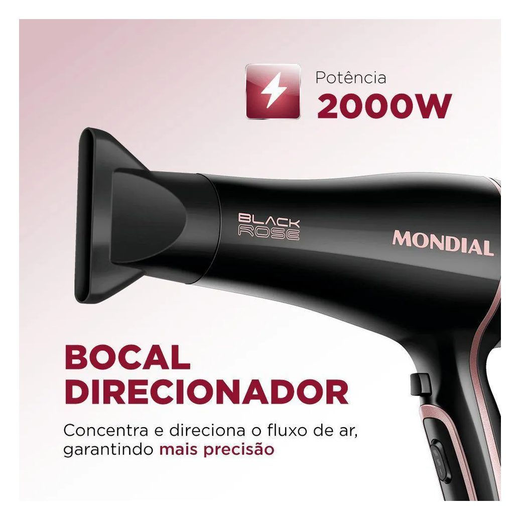 Secador de Cabelos Black Gold Scn-02 127v/60hz