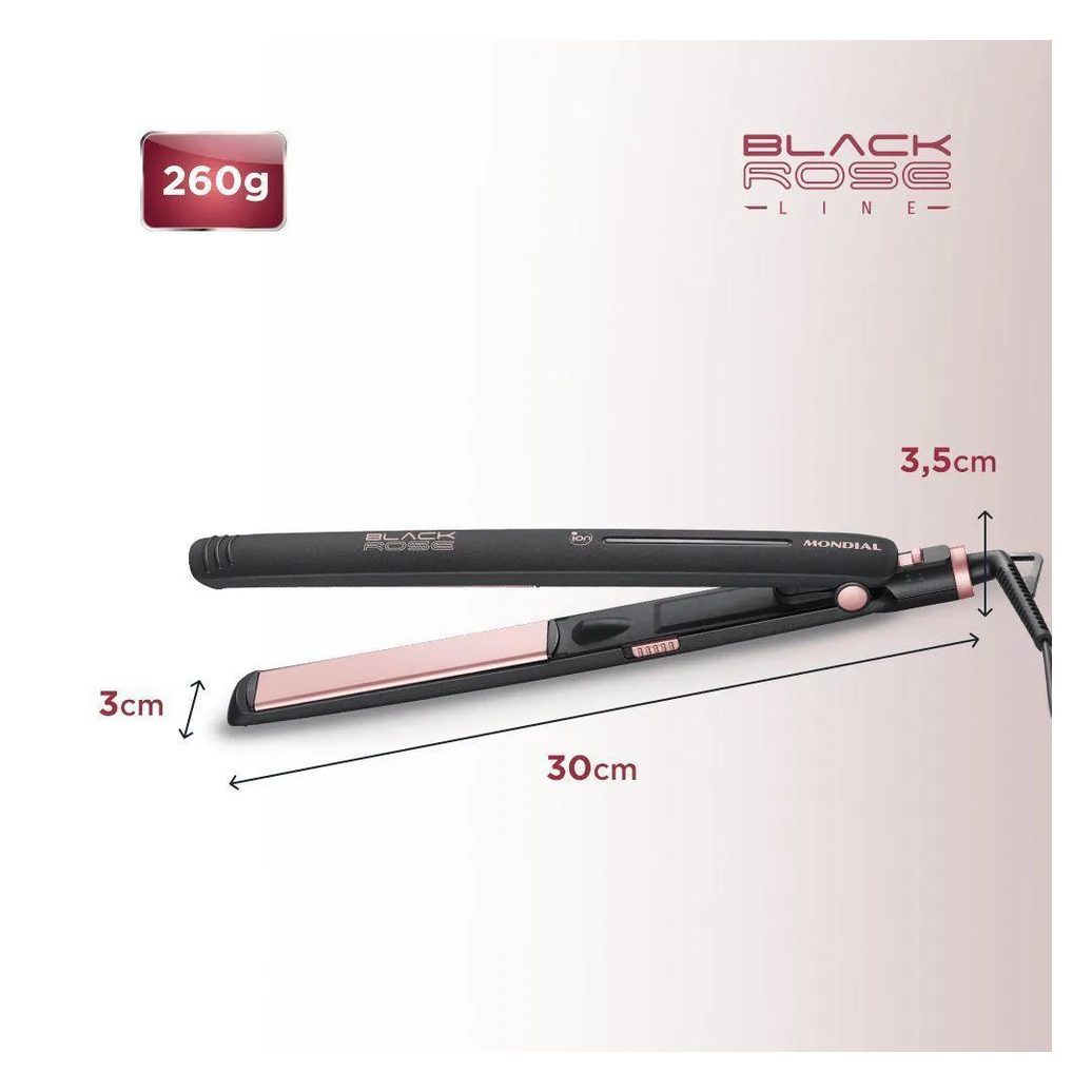 Prancha Alisadora Black Rose P-27 Biv