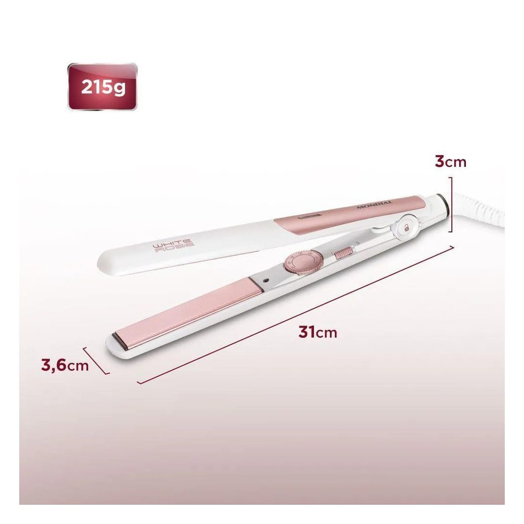 Prancha Alisadora White Rose Line P-50 P-50 Bivolt.
