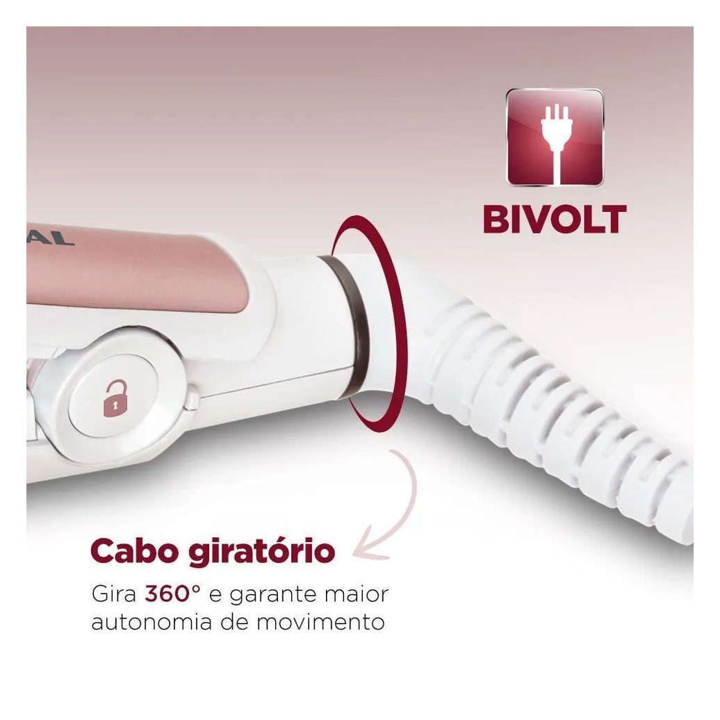 Prancha Alisadora White Rose Line P-50 P-50 Bivolt.