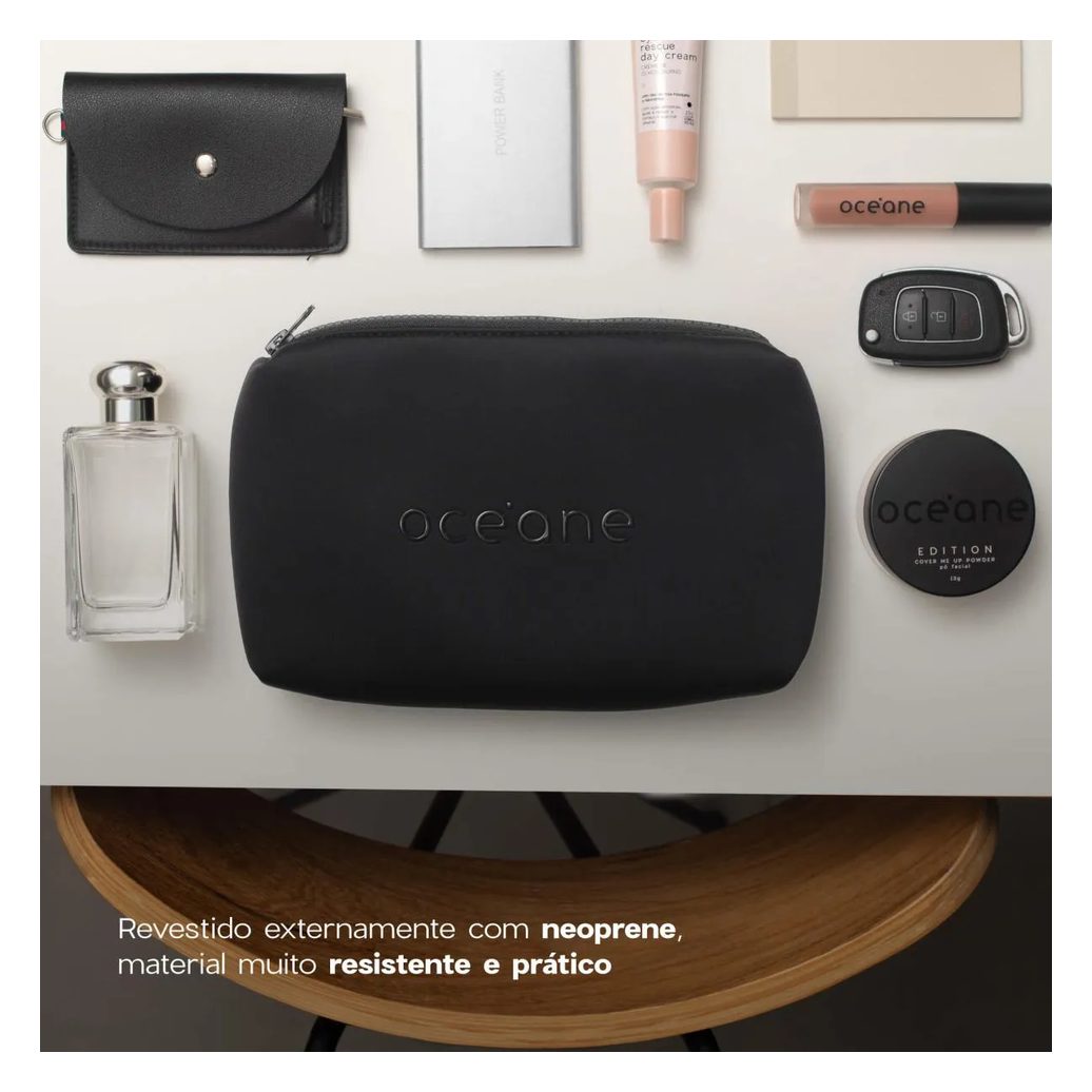 Kit Nécessaire Preto Daily Makeup + Nécessaire Preto Best Travel (2 Produtos)