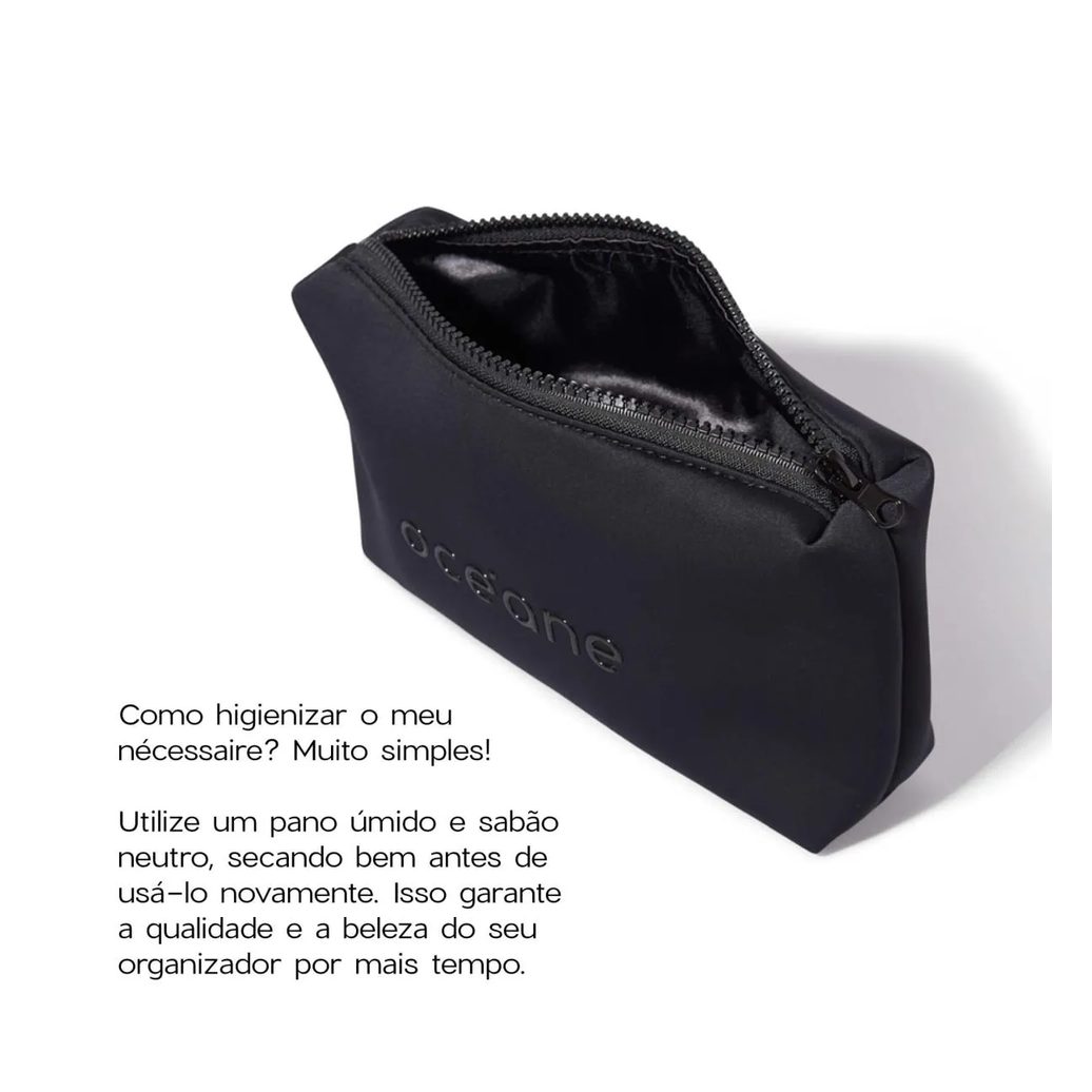 Kit Nécessaire Preto Daily Makeup + Nécessaire Preto Best Travel (2 Produtos)