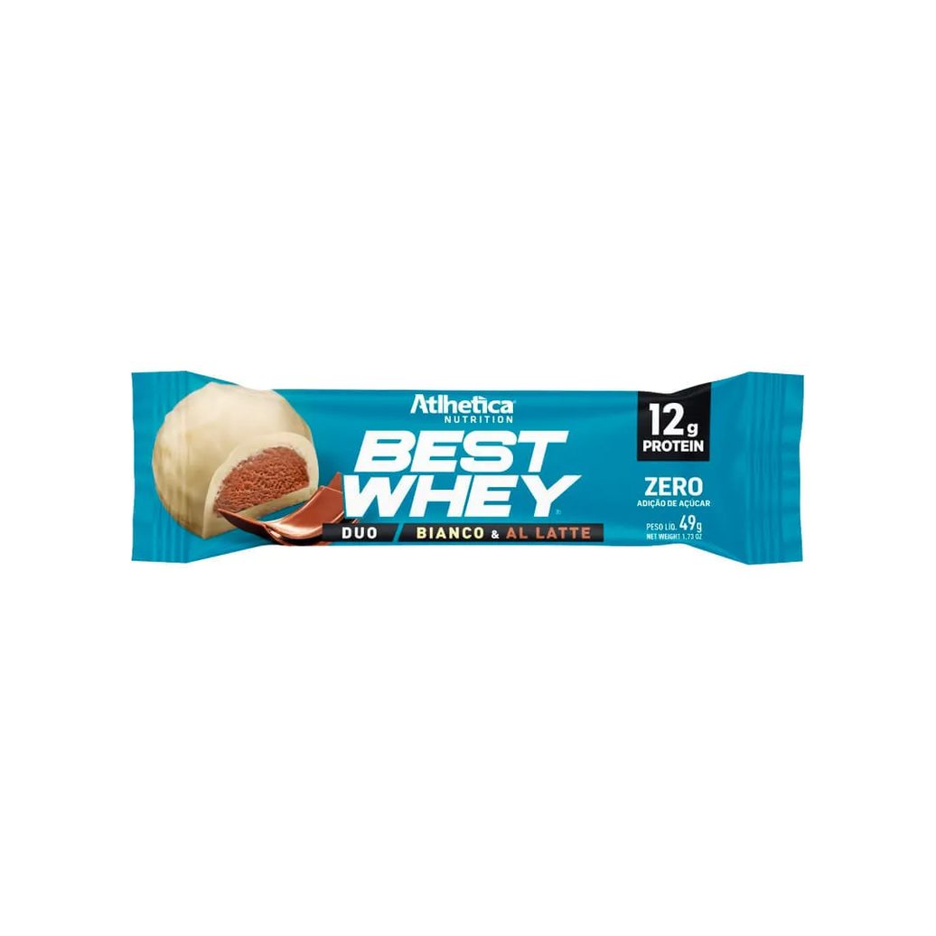 Barra De Proteina Best Whey Duo Bianco E Al Latte 49g