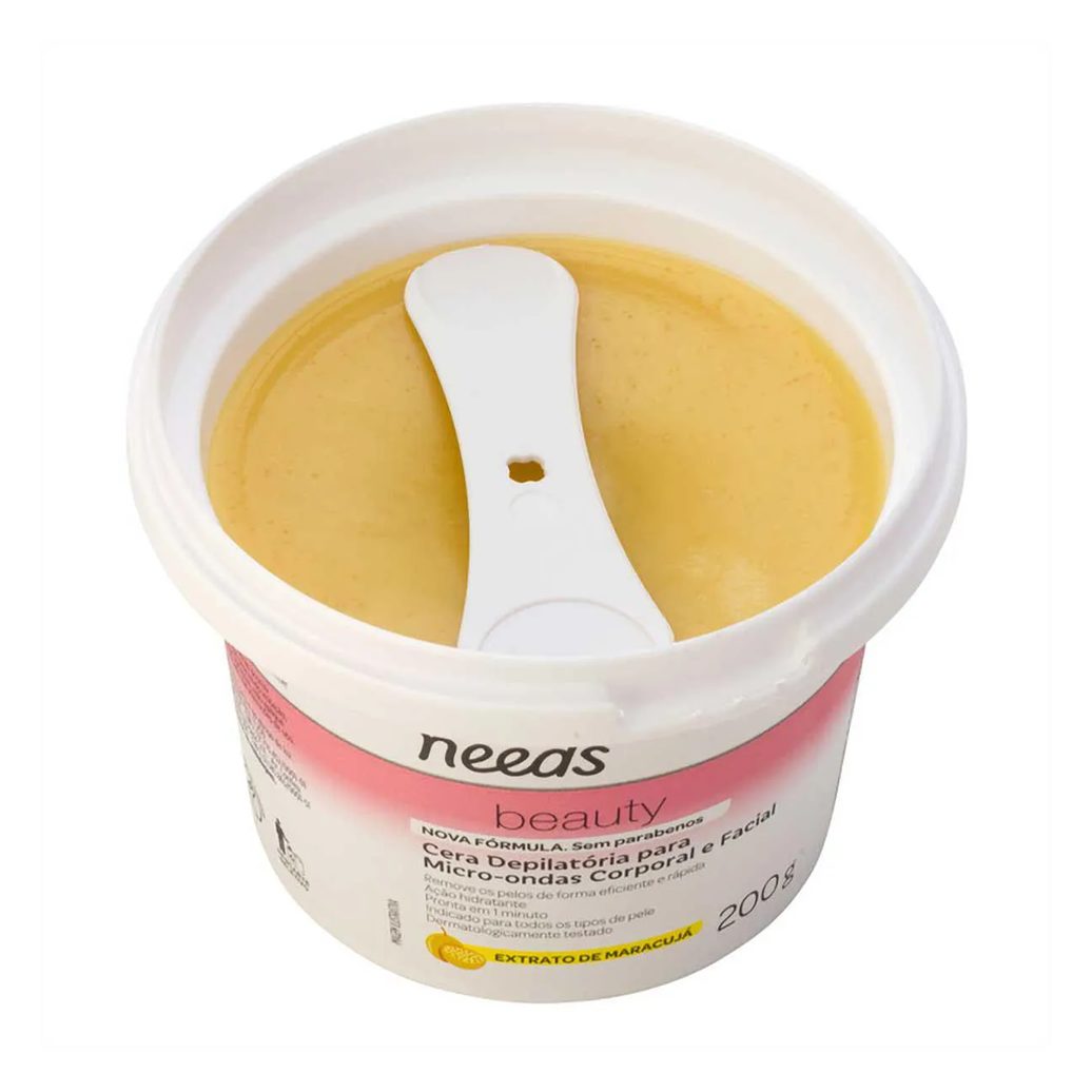 Cera Depilatória de Microondas Needs Beauty Maracujá 200g