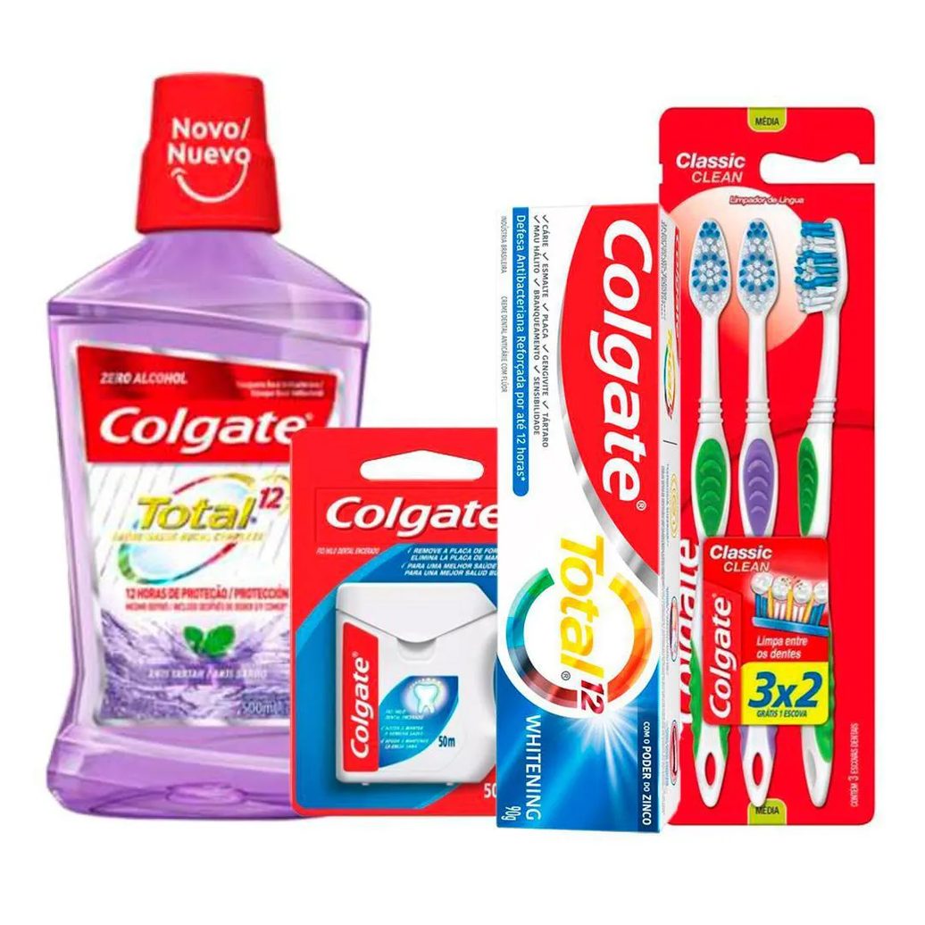 Kit Colgate Total 12 Anti Tartaro