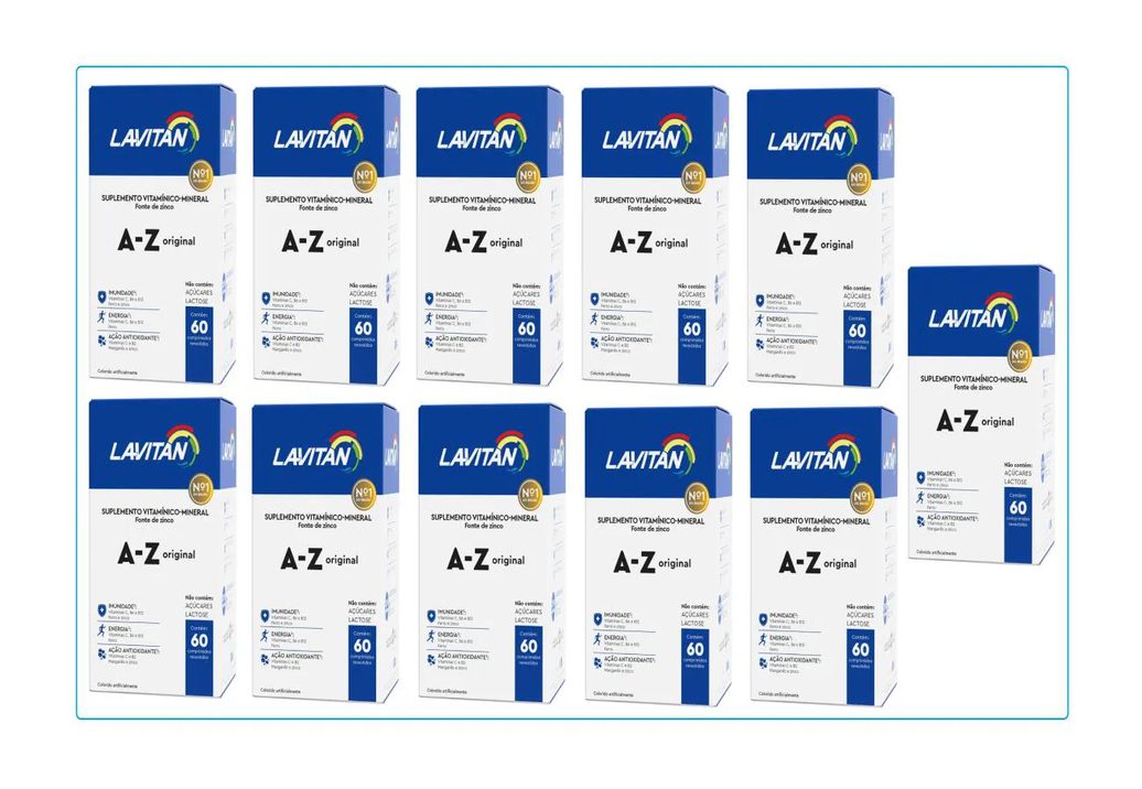Kit 11 Lavitan A-Z Original Suplemento Com 60 Caps - Cimed
