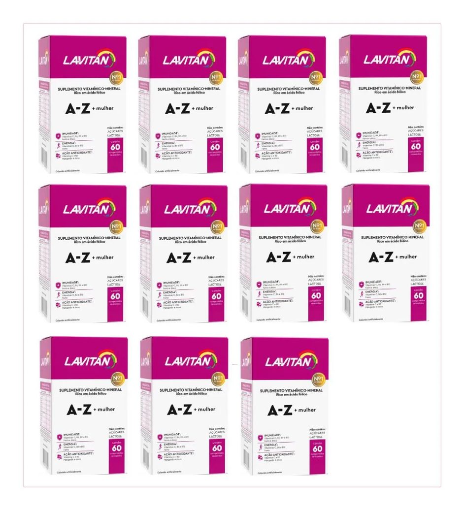 Kit 11 Lavitan A-z Mulher Suplemento com 60 Capsulas - Cimed