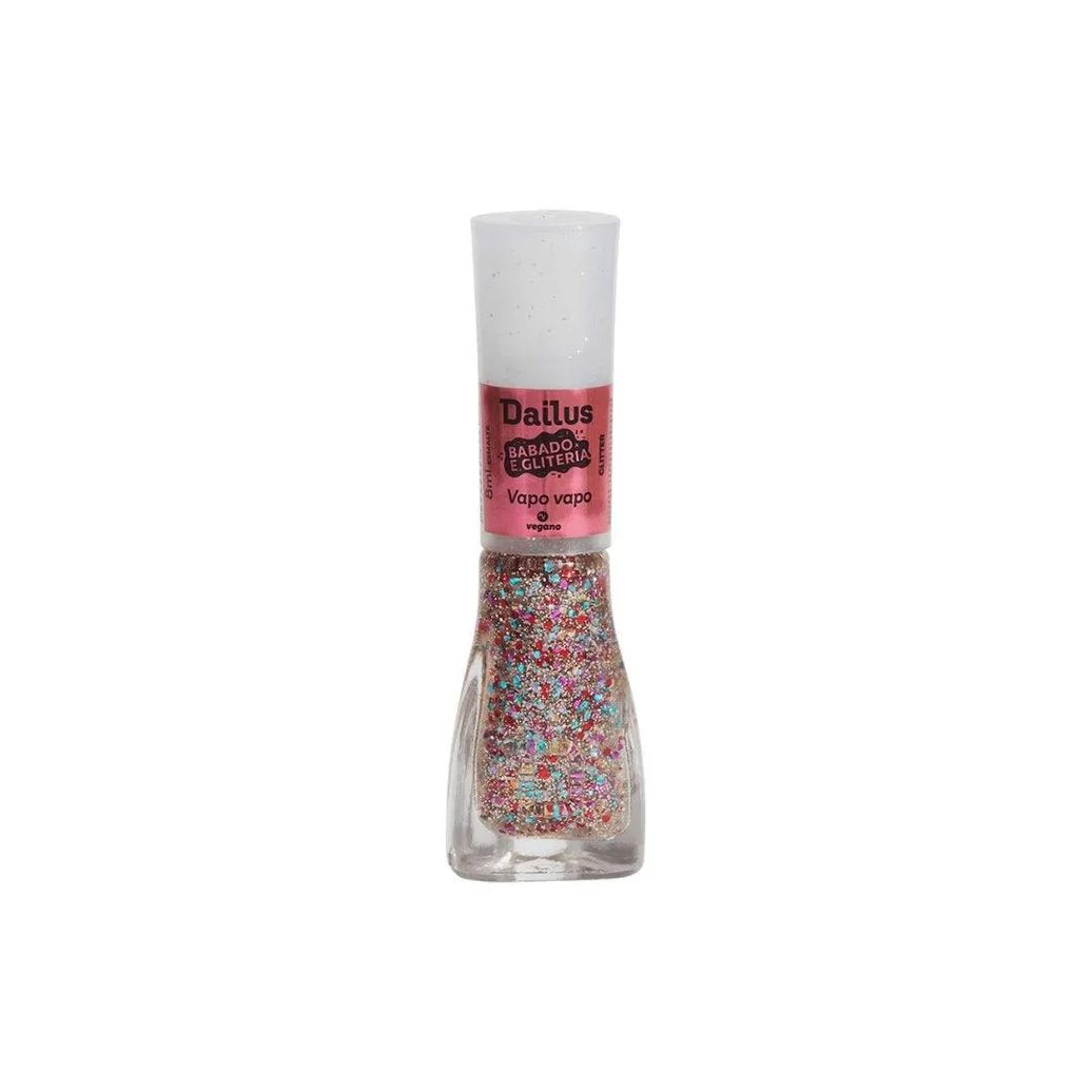 Esmalte Dailus Babado e Gliteria Vapo Vapo