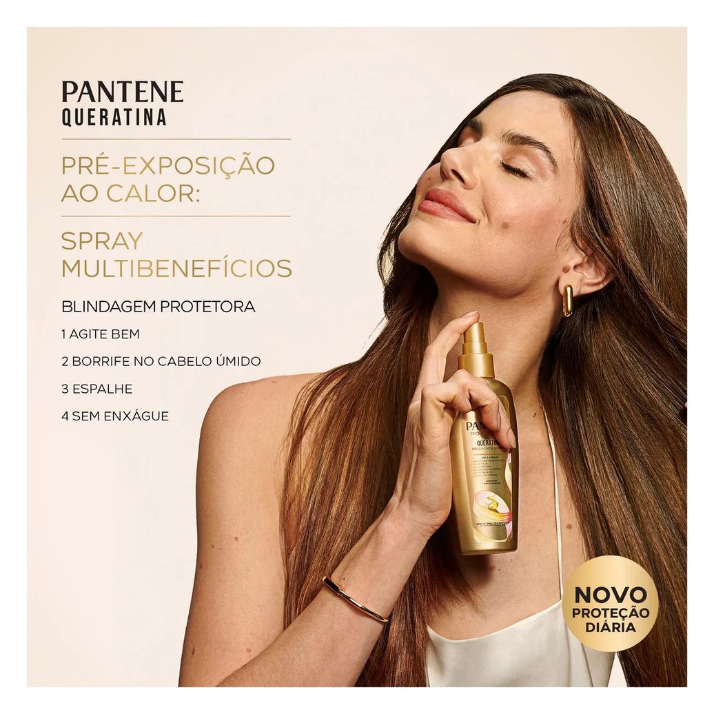 Spray Multibenefícios Pantene Miracles Queratina 160ml
