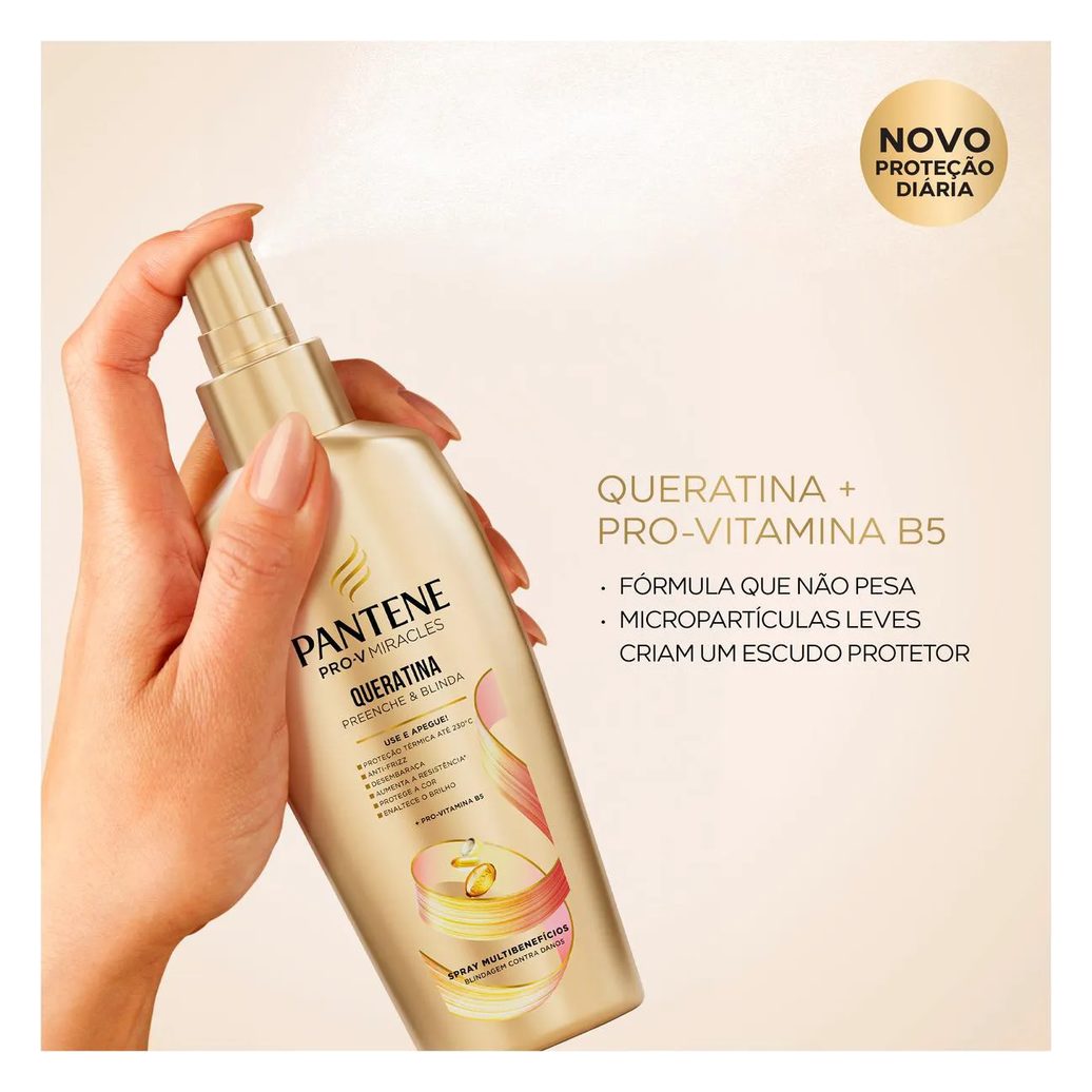Spray Multibenefícios Pantene Miracles Queratina 160ml