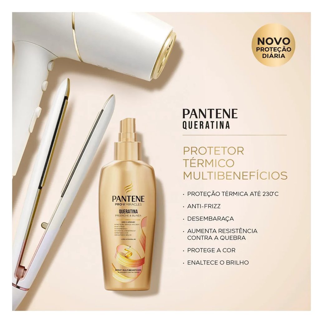 Spray Multibenefícios Pantene Miracles Queratina 160ml