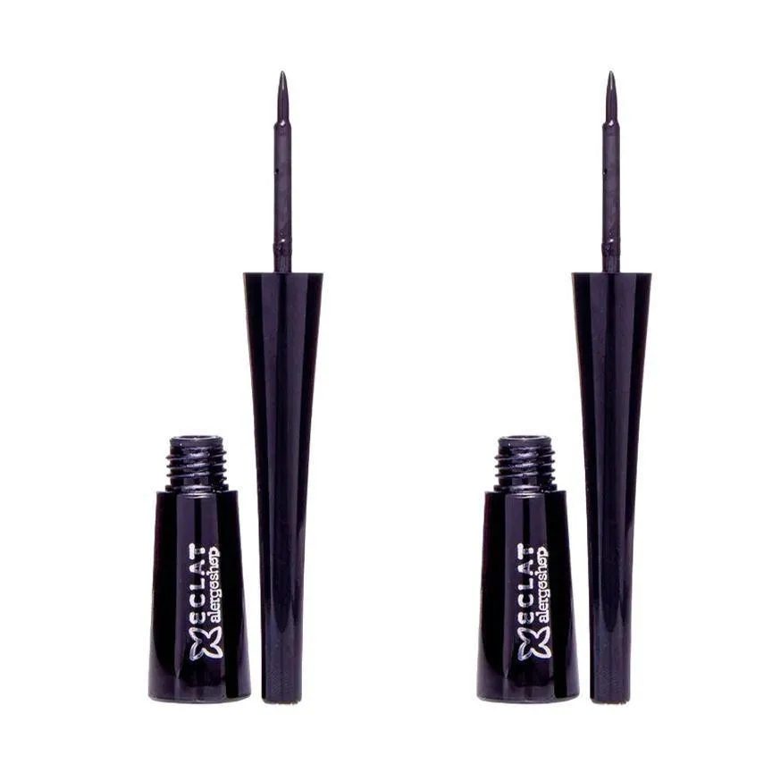 Kit 2 Delineadores Líquidos Preto Eclat Alergoshop
