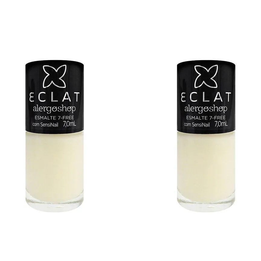 Kit 2 Esmaltes Hipoalergênico Base Seda Alergoshop 7ml